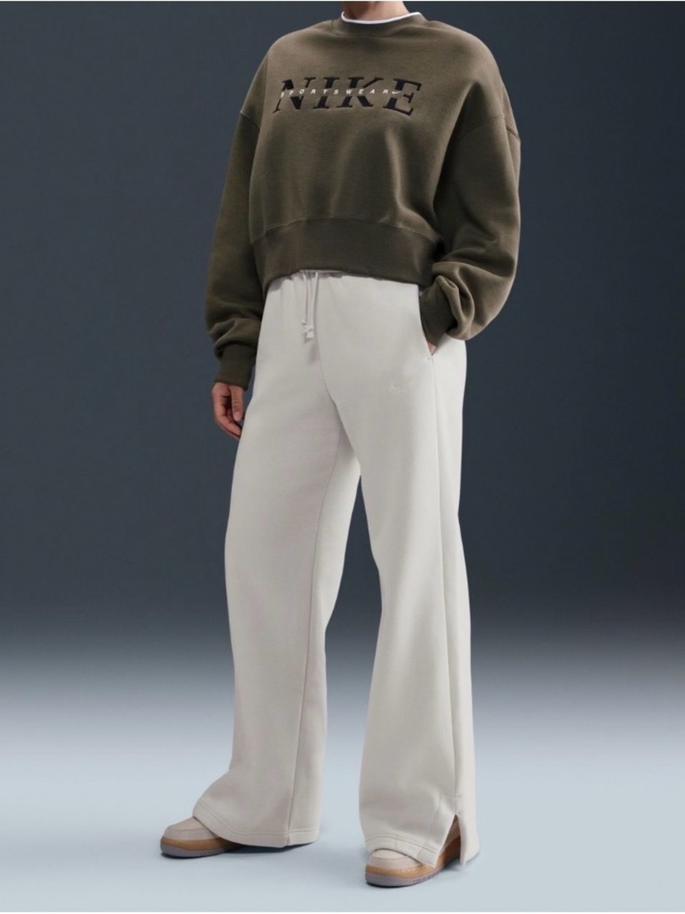 Nike Phoenix High Waisted Wide Leg Fleece Sweatpants
